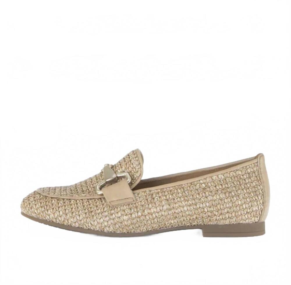 NEW GABOR women's 85.214.44 raffia loafer in sand